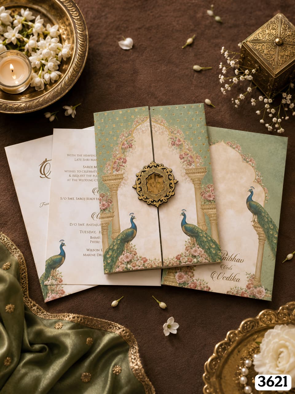 Peacock Mughal Gatefold Suite