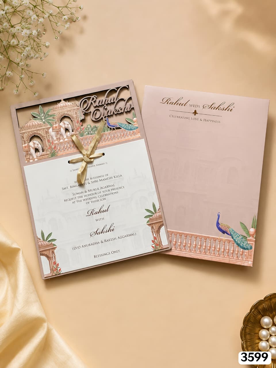 VF3599 Mughal Palace Laser-Cut Ribbon Suite
