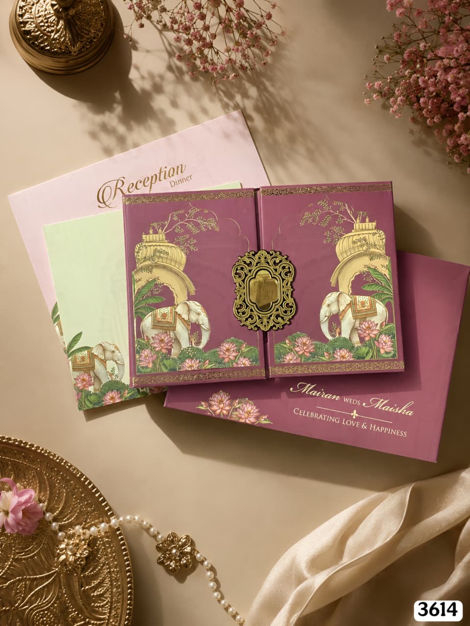 VF3614 Magenta Elephant Gatefold Pavilion Suite