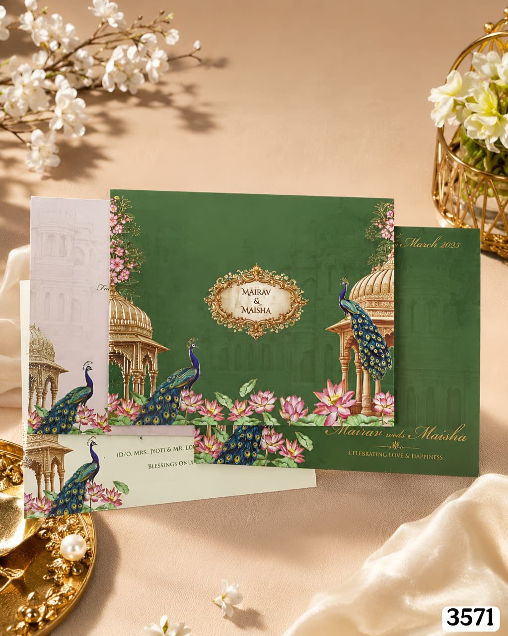 VF3571 Emerald Pavilion Peacock Lotus Suite
